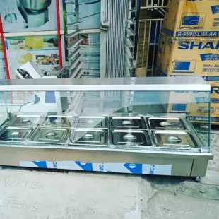 Electric Bain Marie Food display warmer 10 Plate