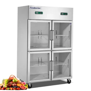 Kitchen Freezer Stainless Steel Half 4 Door