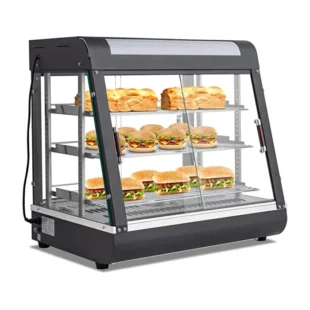 Snacks Food Display Warmer Black