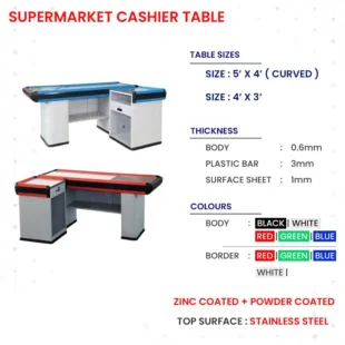 Supermarket Cashier Table -